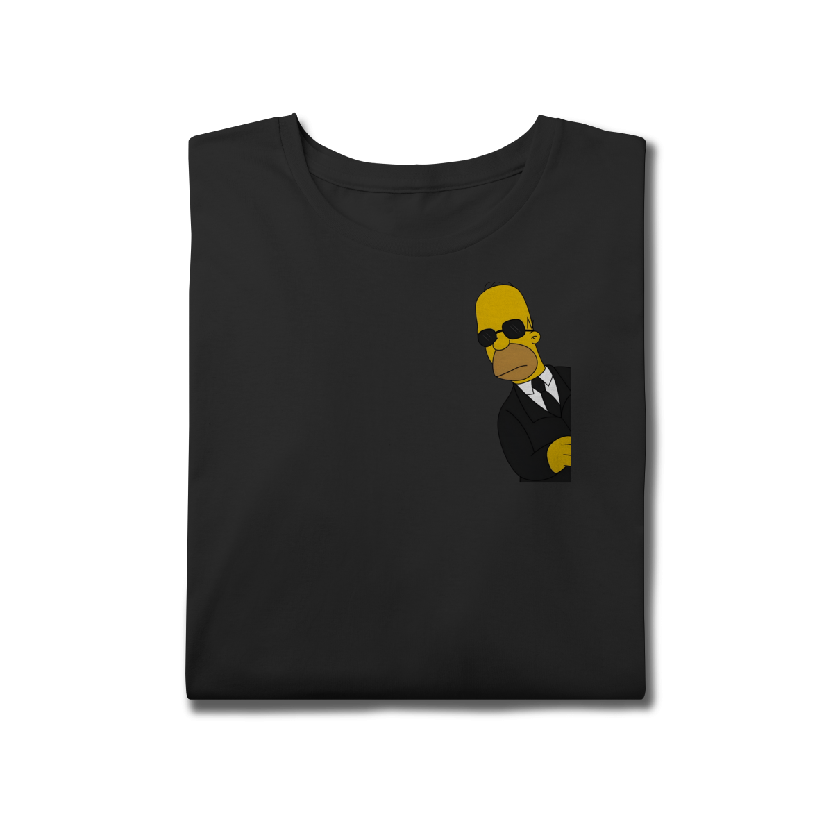 Nome do produto: Camiseta plus size Homer homens de preto.