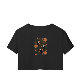 Baby Look Crop Toucan Garden