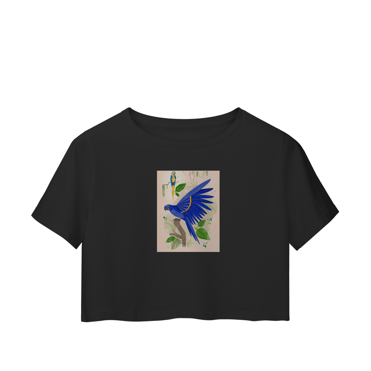 Nome do produto: Baby Tee Arara Azul Royale