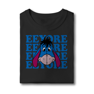 Nome do produto Camiseta Bisonho Eeyore - Humor Clássico Pooh em Azul Vibrante