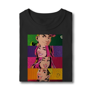 Nome do produto Camiseta Infantil  Pop Art dos Rosas