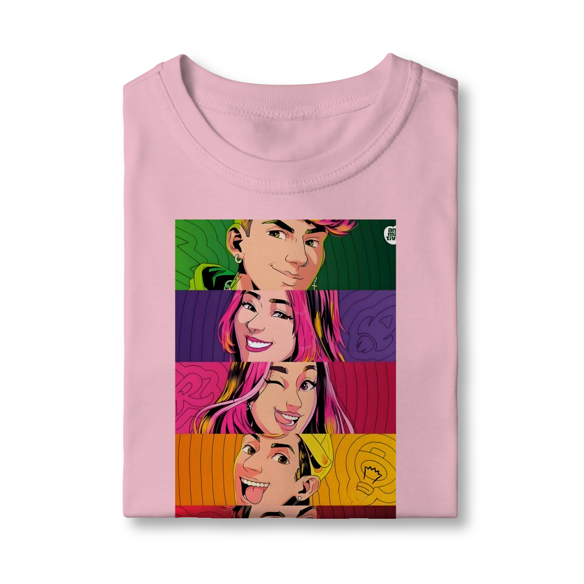 Nome do produto: Camiseta Infantil  Pop Art dos Rosas