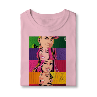 Camiseta Infantil  Pop Art dos Rosas