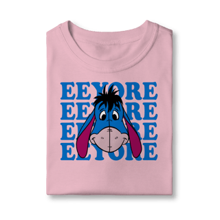 Nome do produto Camiseta Bisonho Eeyore - Humor Clássico Pooh em Azul Vibrante