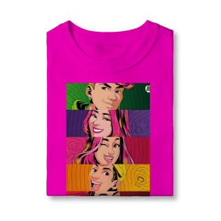 Nome do produto Camiseta Infantil  Pop Art dos Rosas