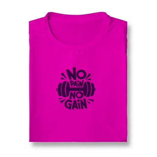 Nome do produto Camiseta dry UV Unissex No pain No gain