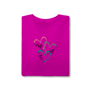 Nome do produto Camiseta Coração Tríplice: Fé, Esperança e Amor