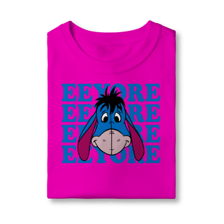 Nome do produto Camiseta Bisonho Eeyore - Humor Clássico Pooh em Azul Vibrante