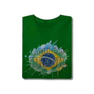 Nome do produto Camiseta Brasil Aquarela: Edição Soft Gold