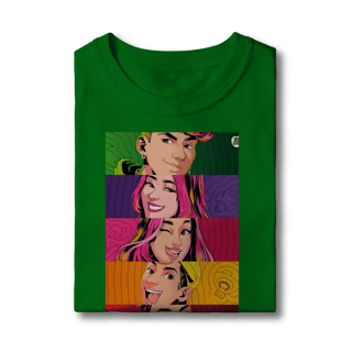 Nome do produto Camiseta Infantil  Pop Art dos Rosas