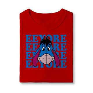 Nome do produto Camiseta Bisonho Eeyore - Humor Clássico Pooh em Azul Vibrante