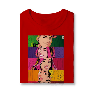 Nome do produto Camiseta Infantil  Pop Art dos Rosas