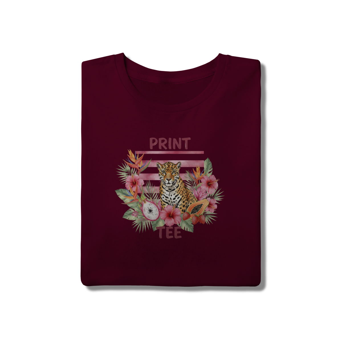 Nome do produto: T-shirt  Onça Tropical – Edição Flora Brasileira