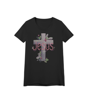 Nome do produto Baby Look - Jesus neon