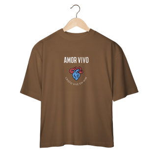 Nome do produto Tshirt Oversized - Amor Vivo