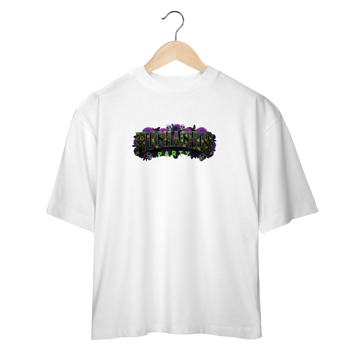 Nome do produto: Camisa Oversized Muchachos Party - Dia de Los Muertos