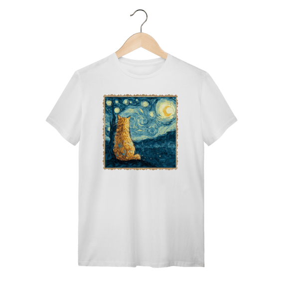 Camiseta Gato Estrelado