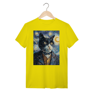 Nome do produto Camiseta Autorretrato Gato Gogh