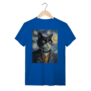 Nome do produto Camiseta Autorretrato Gato Gogh