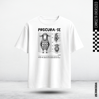 Camiseta Oversized Procura-se — A Ovelha 100