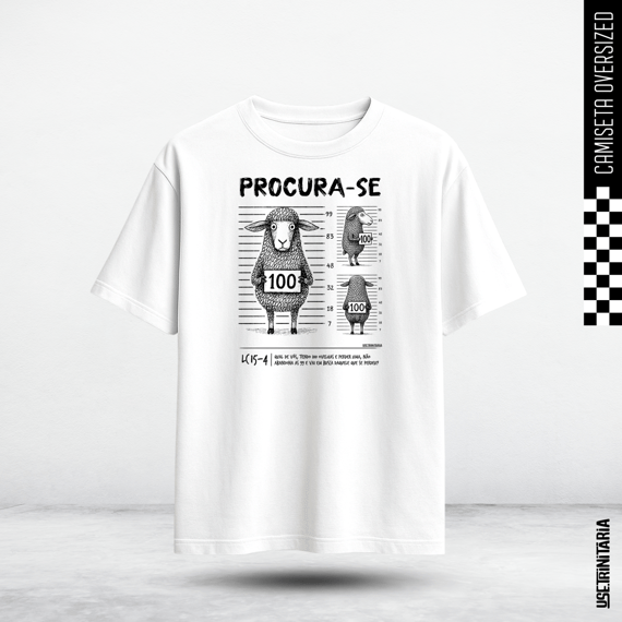 Camiseta Oversized Procura-se — A Ovelha 100