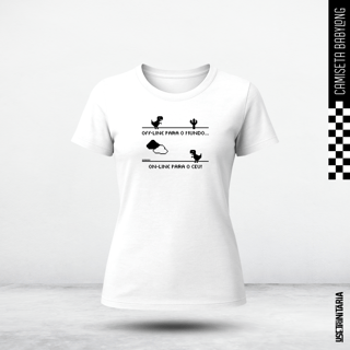 Camiseta Babylong Offline para o mundo, Online para o Céu