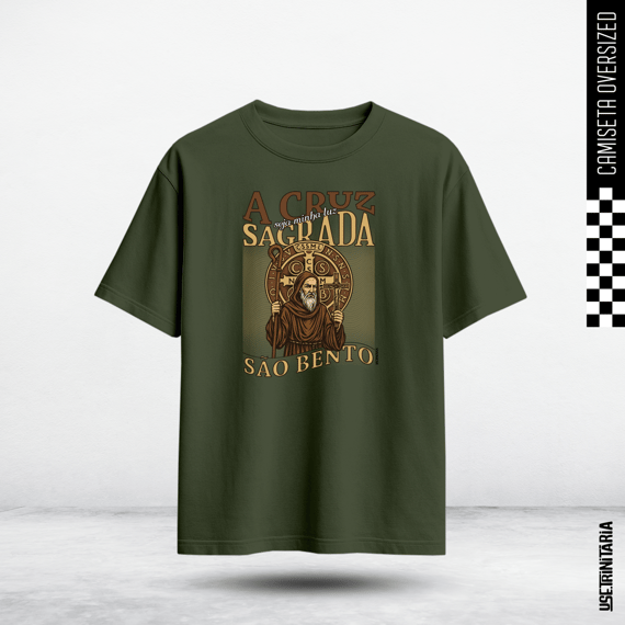 Camiseta Oversized — A Cruz Sagrada