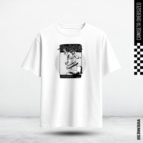 Camiseta Oversized – Ele venceu a morte