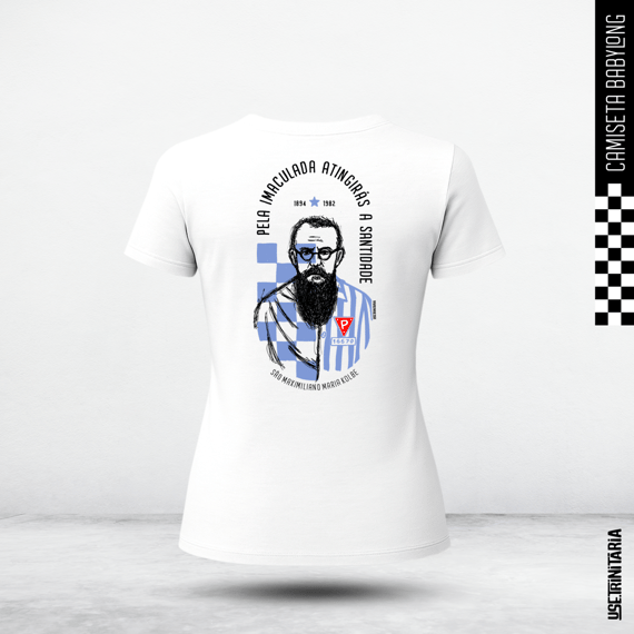Camiseta Babylook – Milícia da Imaculada - São Maximiliano Kolbe