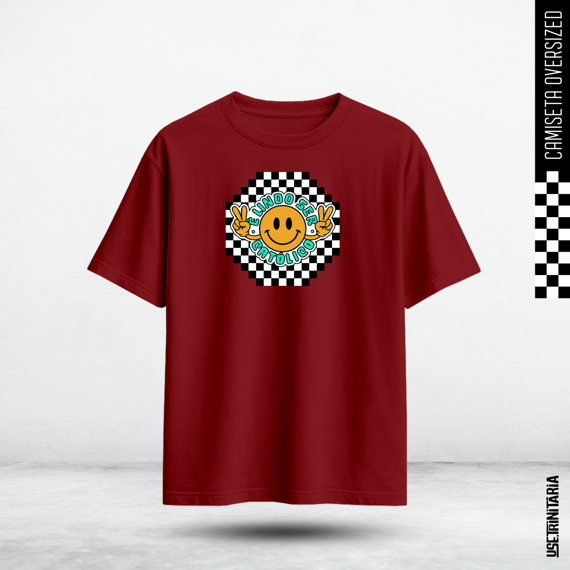 Camiseta Oversized — É lindo ser católico