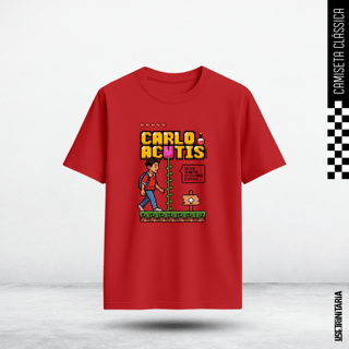 Nome do produtoCamiseta Clássica – Carlo Acutis