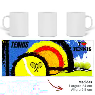 Nome do produto Caneca I Love Tennis – Café da Manhã dos Campeões