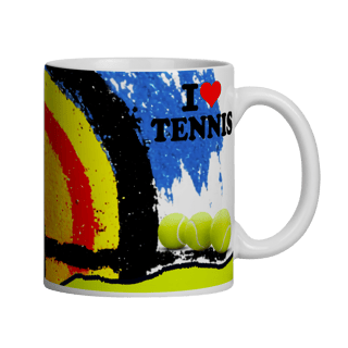Nome do produto Caneca I Love Tennis – Café da Manhã dos Campeões
