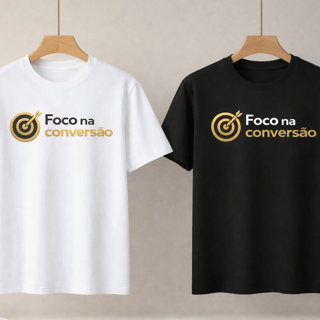 Nome do produto Camiseta Preta Foco na Conversão