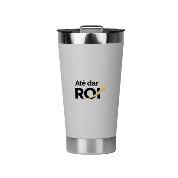 Copo Térmico Branco Até Dar ROI