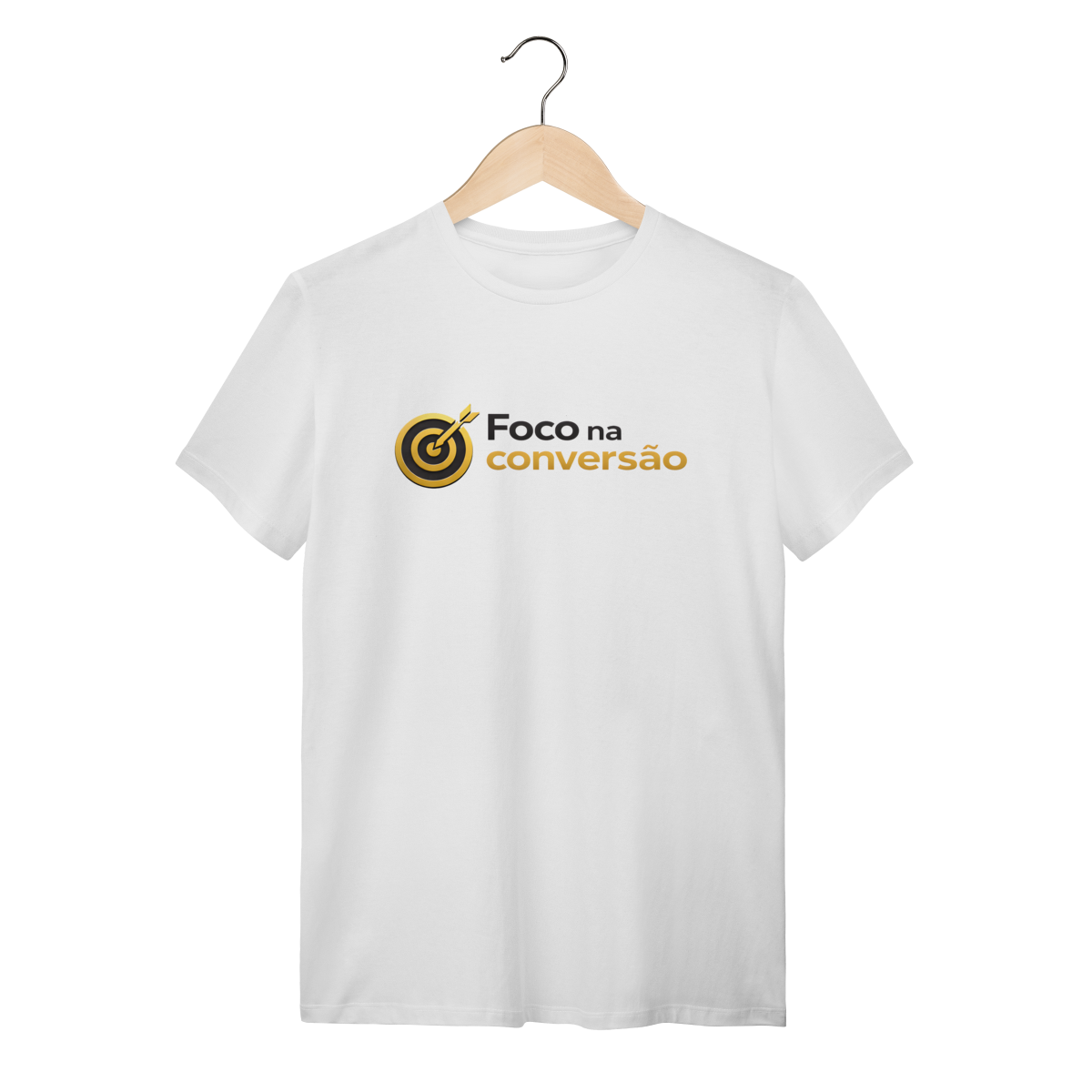 Nome do produto: Camiseta Branca Foco na Conversão