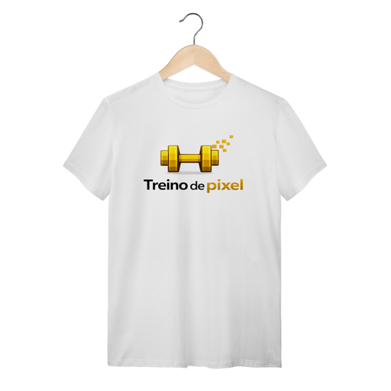 Camiseta Branca Treino de Pixel