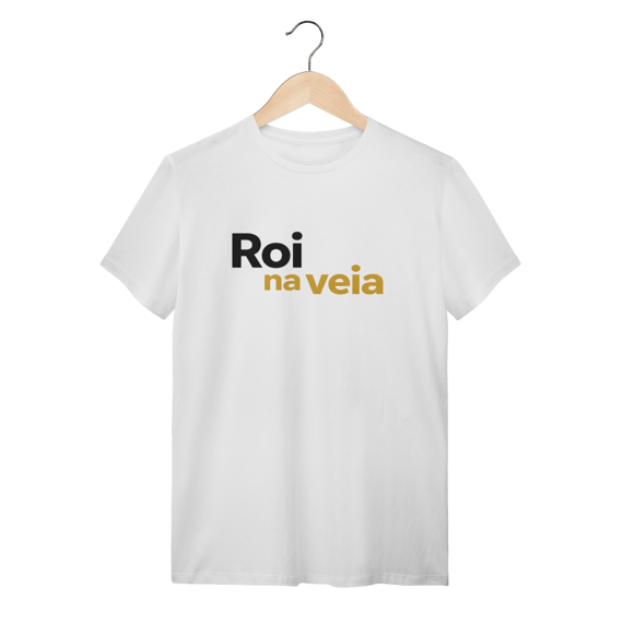 Camiseta Branca ROI na Veia