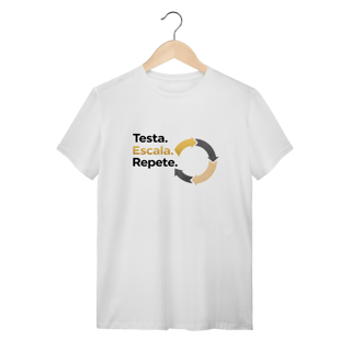 Camiseta Branca Testa | Escala | Repete