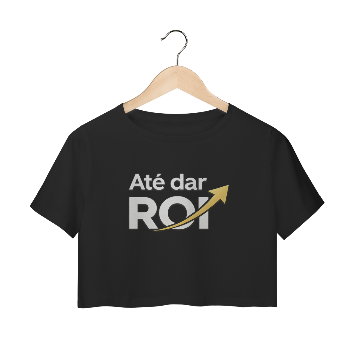 Nome do produto: Cropped Preto Até Dar ROI