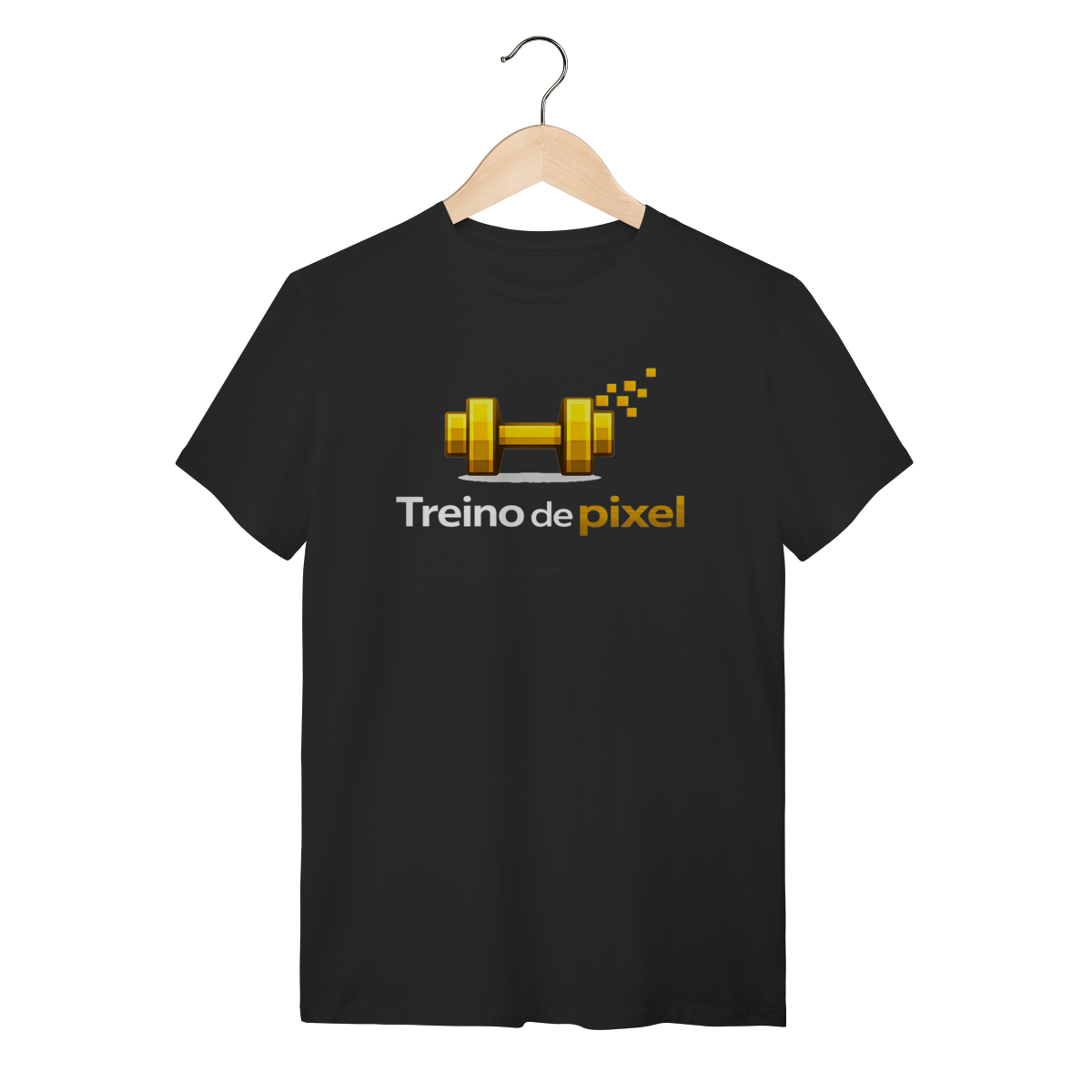 Nome do produto: Camiseta Preta Treino de Pixel