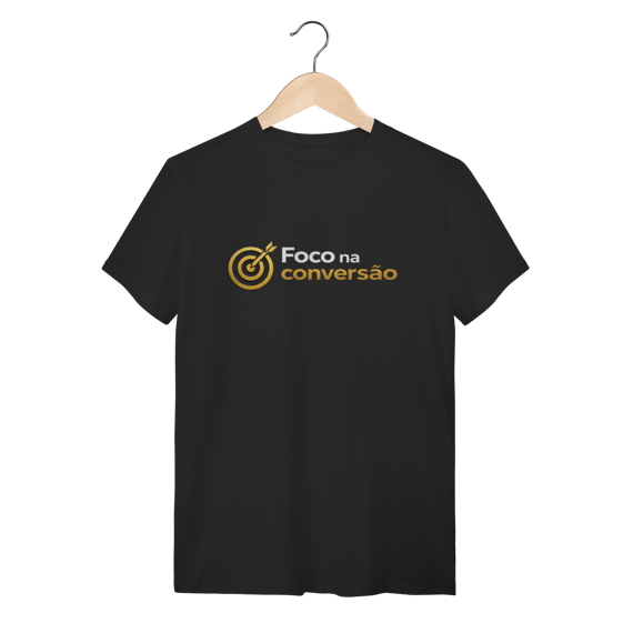 Camiseta Preta Foco na Conversão