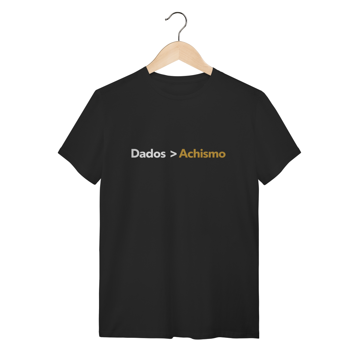 Nome do produto: Camiseta Preta Dados > Achismo
