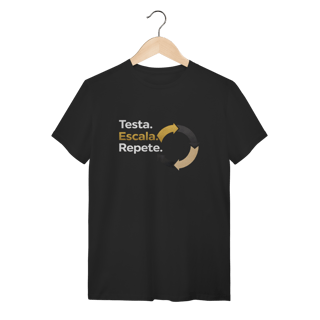 Camiseta Preta Testa | Escala | Repete