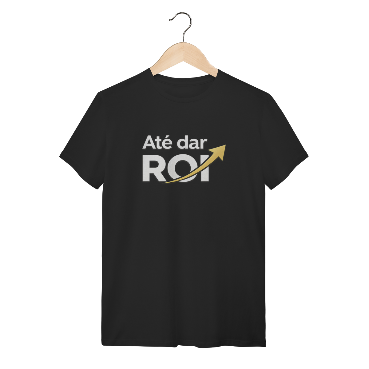 Nome do produto: Camiseta Preta Até Dar ROI