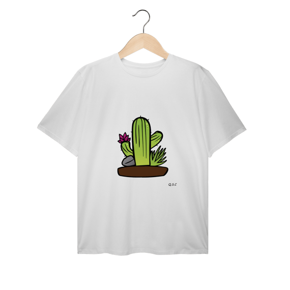 T-shirt Plus Size Cacto do Quintal