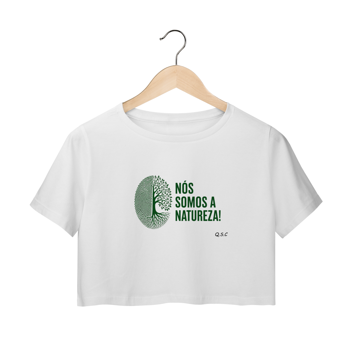 Nome do produto: T-shirt Cropped Nós Somos a Natureza