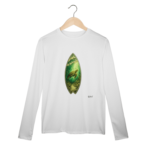 Camisa Manga Longa Sport Dry UV Oceano Interior