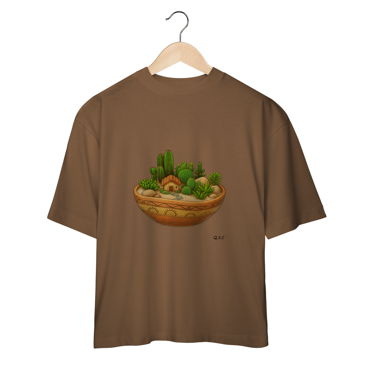 Nome do produto: Camiseta Oversized Refúgio Verde