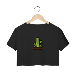 Nome do produto T-shirt Cropped Cacto do Quintal